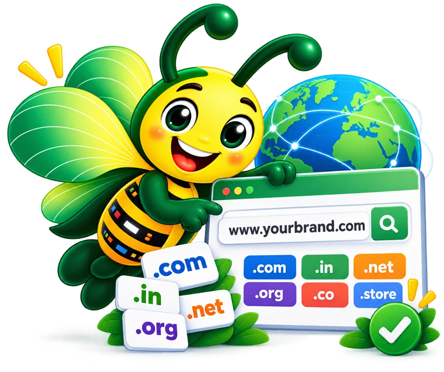 Bee searching for a domain name